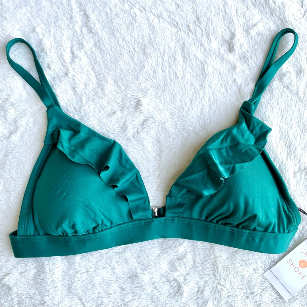 Shade & Shore Ruffle Bikini Top